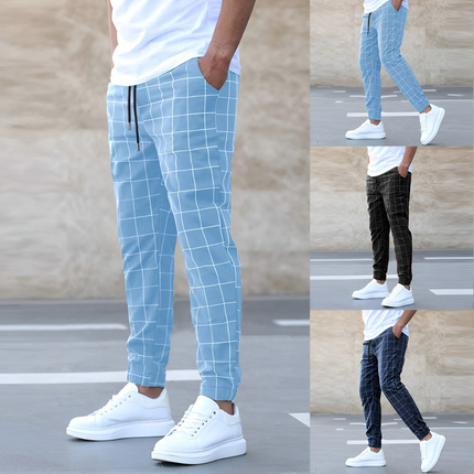 Tobias | Heren Joggingbroek | Karo Patroon en Comfortabele Pasvorm