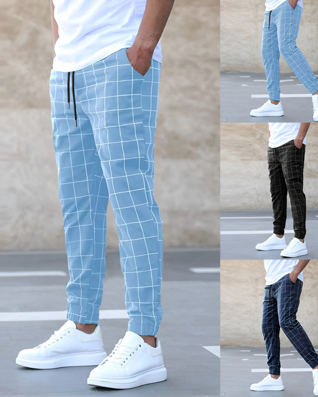 Tobias | Heren Joggingbroek | Karo Patroon en Comfortabele Pasvorm