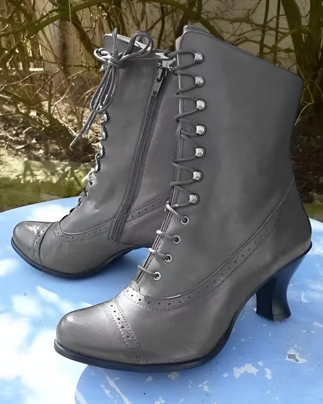 Camilla | Dames Bikerlaarzen | Plateauzool & Spitse Neus