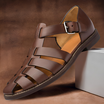 Gerrald | Heren Sandalen | Verstelbare Bandjes met Open Teen