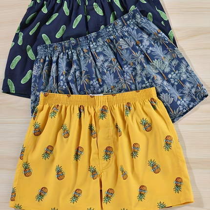 Steyn | Heren Boxershorts | Set Van 3 Met Print