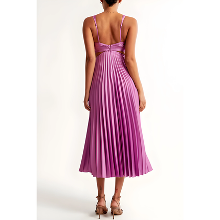 Reina | Dames Maxi Jurk | Geplooide V-hals