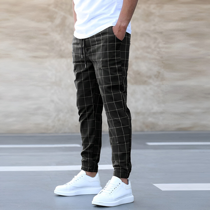 Tobias | Heren Joggingbroek | Karo Patroon en Comfortabele Pasvorm