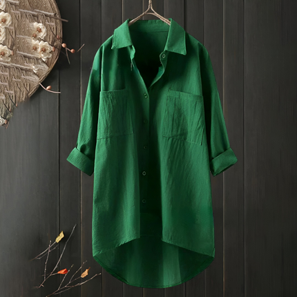 Celeste | Dames Blouse | Lange Mouwen Knoopsluiting