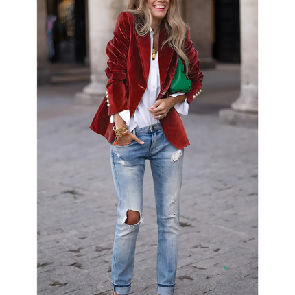 Odile | Dames Blazer | Vintage Fit met Gespsluiting