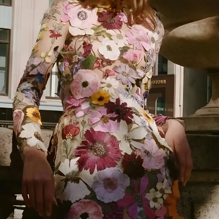 Annelies | Dames Jurk | Handgemaakt met Bloemenprint