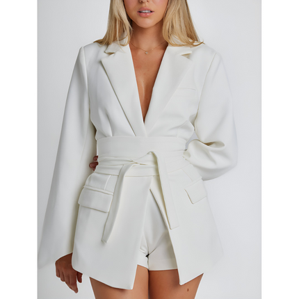 Wanda | Dames Blazer | Getailleerd met Ceintuur