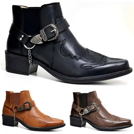 Oane | Heren Motorlaarzen | Cowboystijl met Kettensluiting