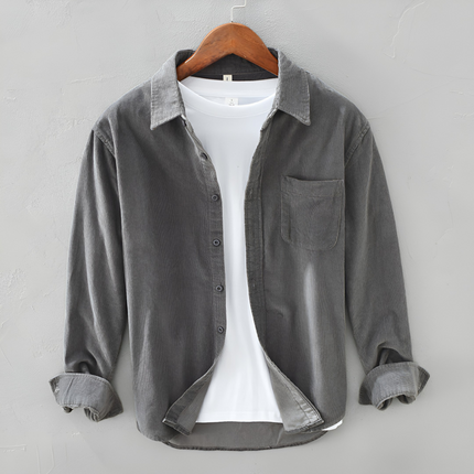 Pascal | Heren Corduroy Overhemd | Retro Stijl met Klassieke Pasvorm