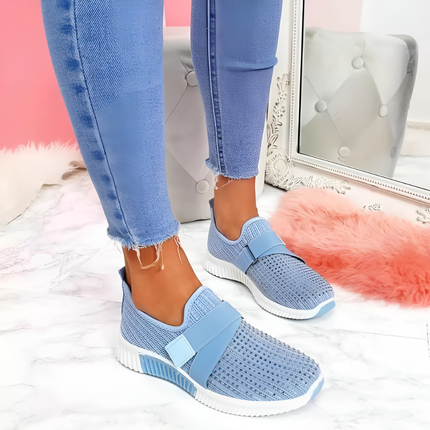 Kimberley | Dames Sneakers | Slip-On met Klittenband