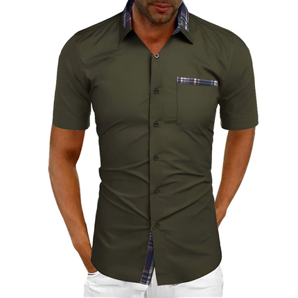 Zeno | Heren Overhemd Korte Mouw | Slim Fit & Ademend