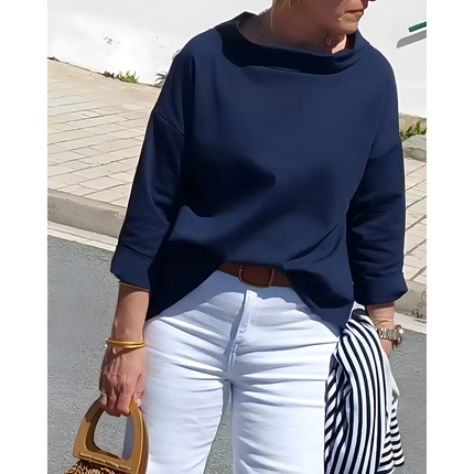 Belinda | Dames Blouse | Boothals met Driekwartmouwen