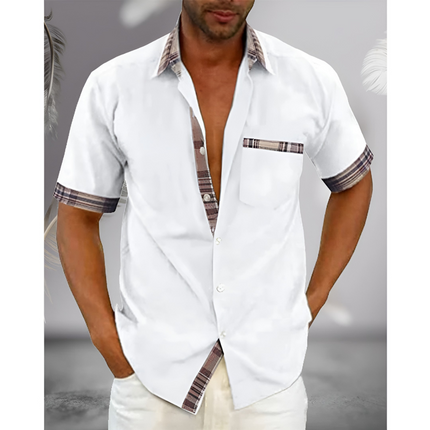 Zeno | Heren Overhemd Korte Mouw | Slim Fit & Ademend