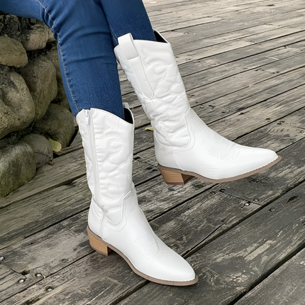 Britt | Dames Cowboylaarzen | Metallic en Trendy