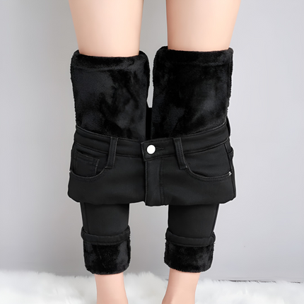 Renate | Dames Jeans | Dehnbare Thermo Skinny met Fleece