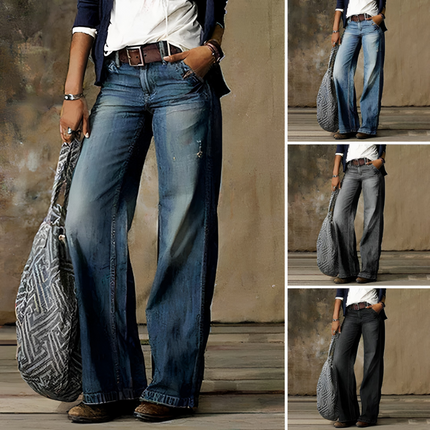 Luna | Dames Jeans | Vintage High-Waisted Design