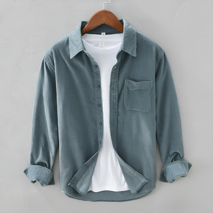 Pascal | Heren Corduroy Overhemd | Retro Stijl met Klassieke Pasvorm