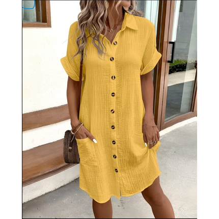 Linde | Dames Hemdjurk | Getailleerd Model & Ademend Design