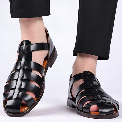 Gerrald | Heren Sandalen | Verstelbare Bandjes met Open Teen