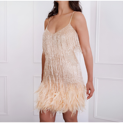 Jessamy | Dames Cocktailjurk | Getailleerd Model met Elegante Halslijn