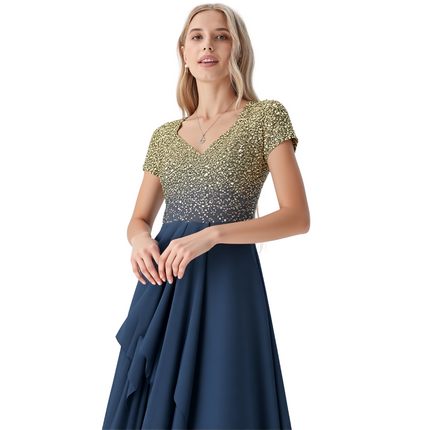 Petra | Dames Jurk | Luchtige Chiffon voor Speciale Gelegenheden