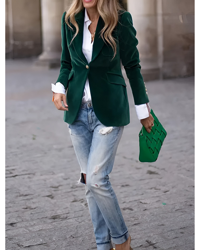 Odile | Dames Blazer | Vintage Fit met Gespsluiting