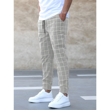 Tobias | Heren Joggingbroek | Karo Patroon en Comfortabele Pasvorm