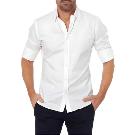 Peter Heren Overhemd Celoura-Boutique  Slim Fit met Verborgen Rits