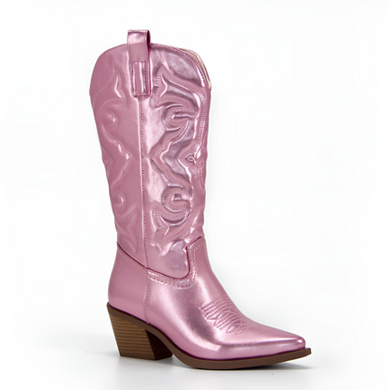 Britt | Dames Cowboylaarzen | Metallic en Trendy