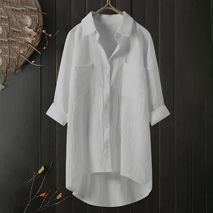 Celeste | Dames Blouse | Lange Mouwen Knoopsluiting