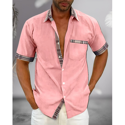 Zeno | Heren Overhemd Korte Mouw | Slim Fit & Ademend