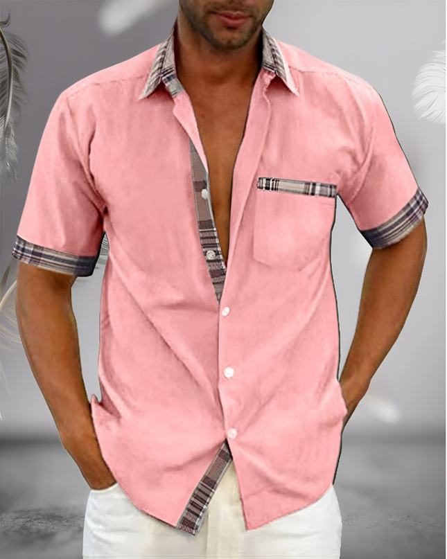 Zeno | Heren Overhemd Korte Mouw | Slim Fit & Ademend