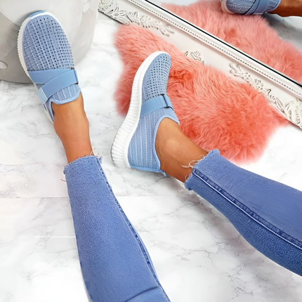 Kimberley | Dames Sneakers | Slip-On met Klittenband