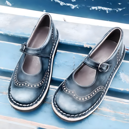Madeline | Dames Mary Jane Schoenen | Vintage Stijl met Brogue-Details