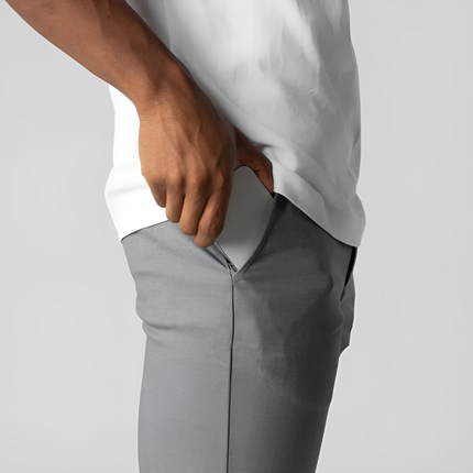 Twan | Heren Chino Broek | Slim Fit met Elastische Tailleband