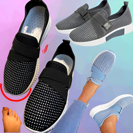 Kimberley | Dames Sneakers | Slip-On met Klittenband