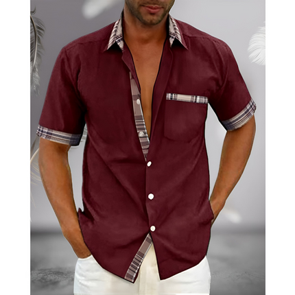 Zeno | Heren Overhemd Korte Mouw | Slim Fit & Ademend