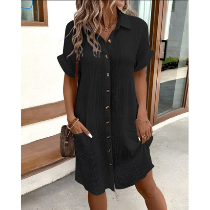 Linde | Dames Hemdjurk | Getailleerd Model & Ademend Design