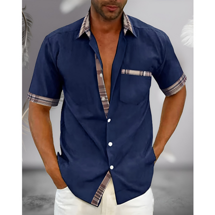 Zeno | Heren Overhemd Korte Mouw | Slim Fit & Ademend