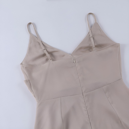 Rosaline | Dames Maxi Jurk | V-hals met Hoge Split
