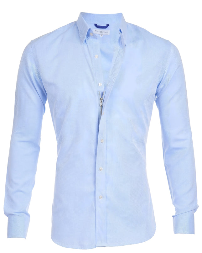 Peter | Heren Overhemd | Slim Fit met Verborgen Rits