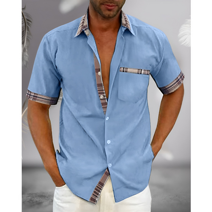 Zeno | Heren Overhemd Korte Mouw | Slim Fit & Ademend