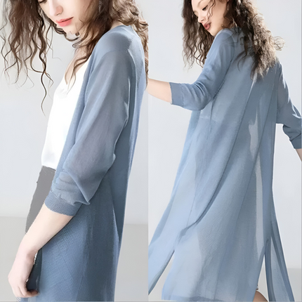 Odilia | Dames Cardigan | Lange Losvallende Pasvorm