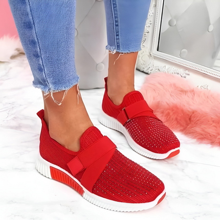 Kimberley | Dames Sneakers | Slip-On met Klittenband