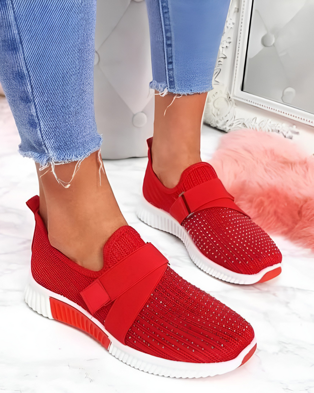Kimberley | Dames Sneakers | Slip-On met Klittenband
