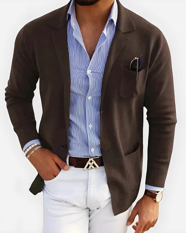 Haico | Heren Blazer | Reverskraag met Knopzakken en Volledige Mouwen