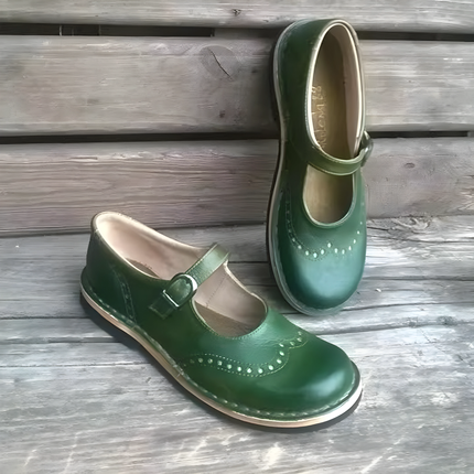 Madeline | Dames Mary Jane Schoenen | Vintage Stijl met Brogue-Details