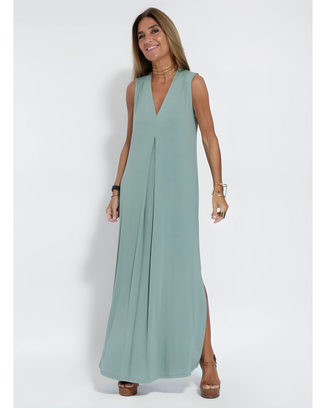 Nixie | Dames Lange Jurk | Met Gilet
