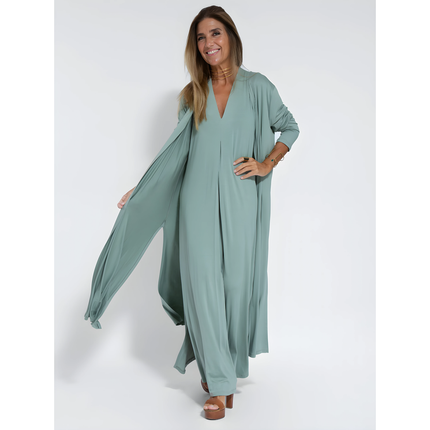 Nixie | Dames Lange Jurk | Met Gilet