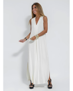 Witte jurk + witte vest